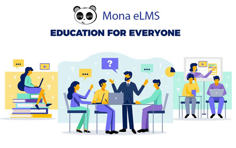 phần mềm dạy học online Mona elms