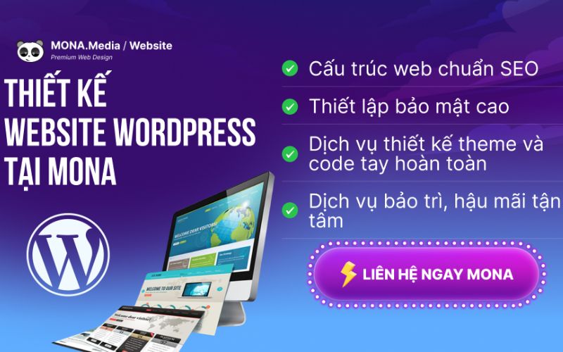 công ty thiết kế website mona