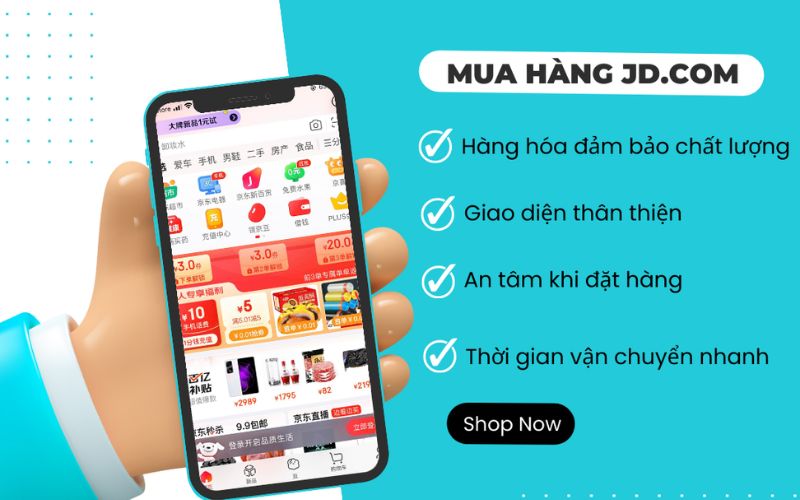 ứng dụng mua đồ cũ trung quốc JD