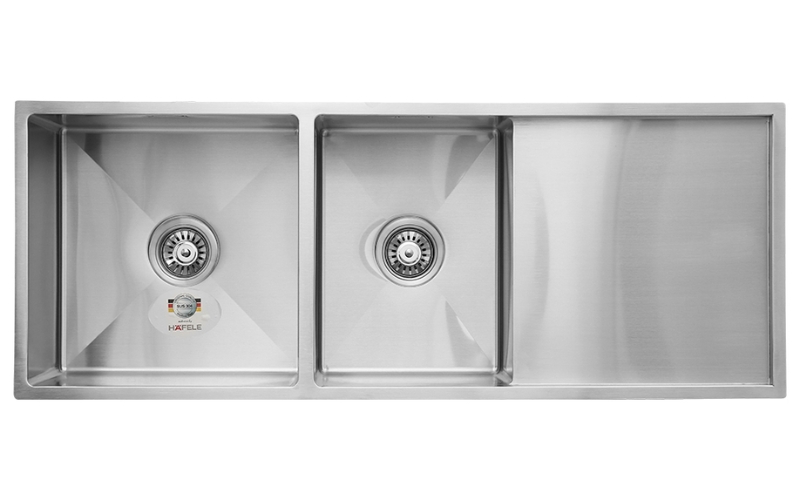 Chậu rửa bát inox Hafele 2 ngăn 1 cánh HS21-SSD2S90L