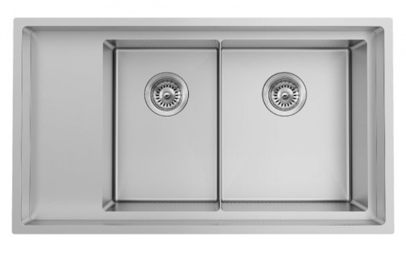Chậu rửa chén inox Hafele 2 ngăn 1 cánh HS21-SSD2S90M
