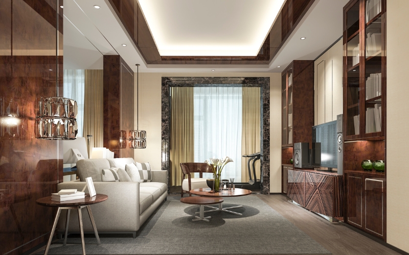 chọn màu ghế sofa theo màu sơn tường và nội thất tổng thể